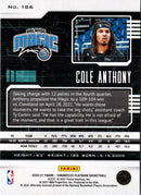 2020 Panini Certified Mirror Blue Cole Anthony