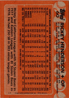 1988 Topps Rickey Henderson #605