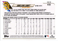 2021 Topps Dinelson Lamet #418