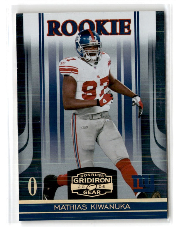 2006 Donruss Gridiron Gear Gold Holofoil Mathias Kiwanuka #177 060/100