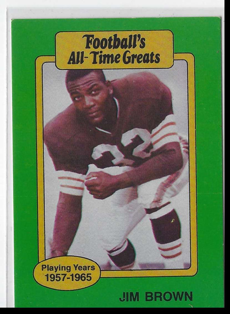 1987 Hygrade Football's All-Time Greats Jim Brown