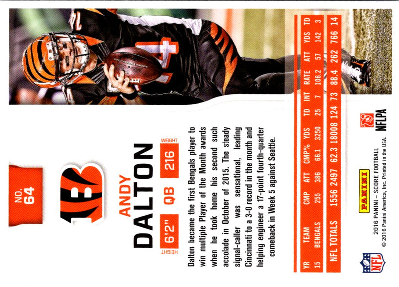 2016 Score Andy Dalton