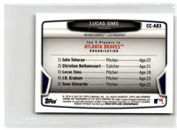 2012 Bowman Chrome Mini Lucas Sims #BCA-LS