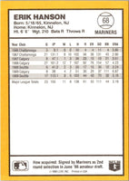 1990 Donruss Best of the AL Erik Hanson #68