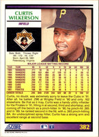 1992 Score Curtis Wilkerson #382