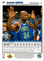 1995 Collector's Choice Isaiah Rider #94
