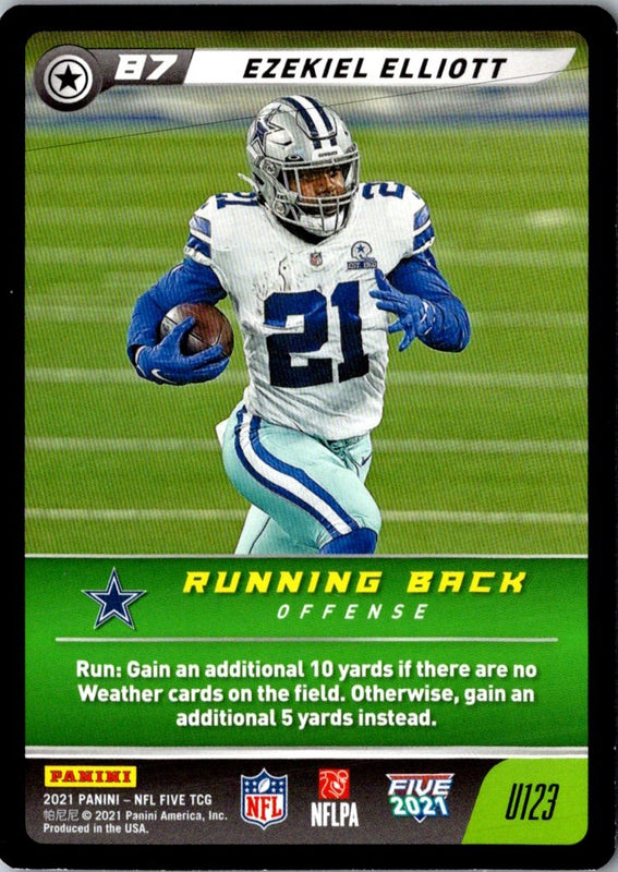 2021 Panini Absolute Green Ezekiel Elliott #50