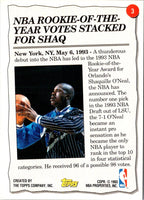 1993 Topps Shaquille O'Neal #3