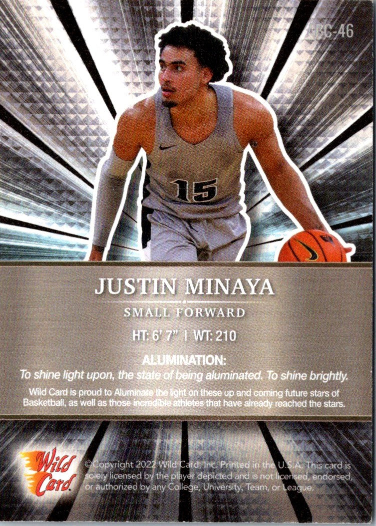 2022 Wild Card Matte Justin Minaya