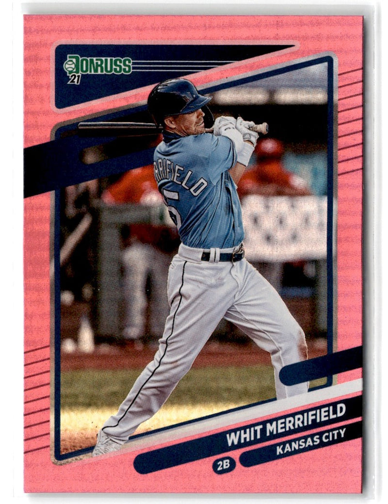 2021 Donruss Holo Orange Whit Merrifield