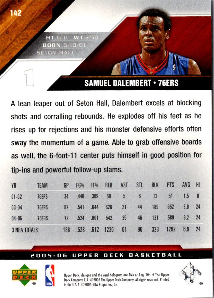 2005 Upper Deck Samuel Dalembert