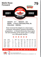 2001 Fleer Shoebox Malik Rose #79