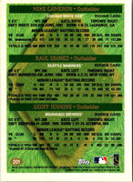 1997 Topps Mike Cameron/Raul Ibanez/Geoff Jenkins #201