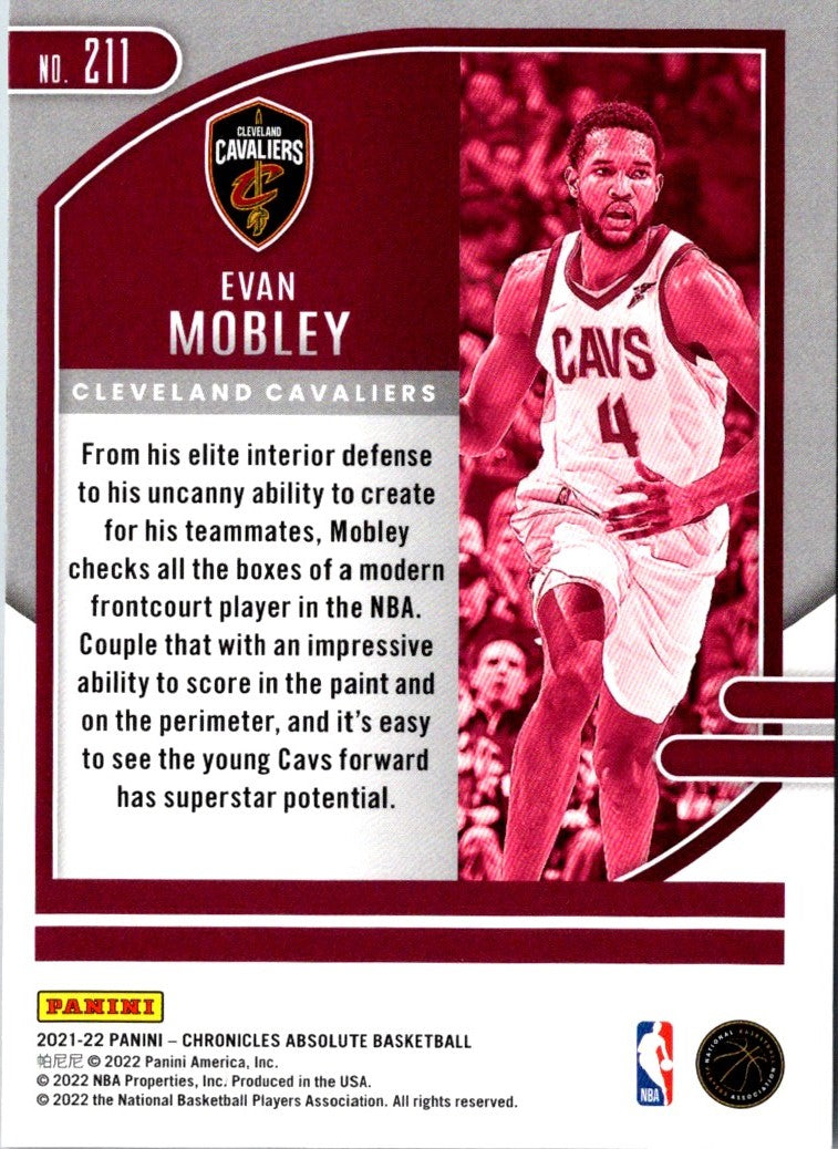 2021 Panini Chronicles Evan Mobley