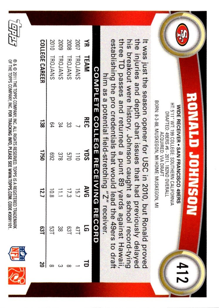 2011 Topps Ronald Johnson