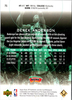 2001 Upper Deck Hardcourt Derek Anderson #75