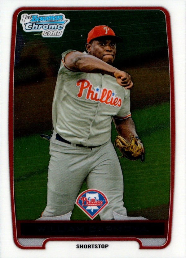 2012 Bowman Draft Picks & Prospects Chrome William Carmona #BDPP80