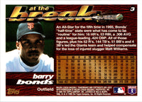 1995 Topps Traded & Rookies Barry Bonds #3