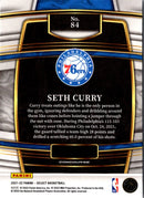 2021 Panini Select Seth Curry