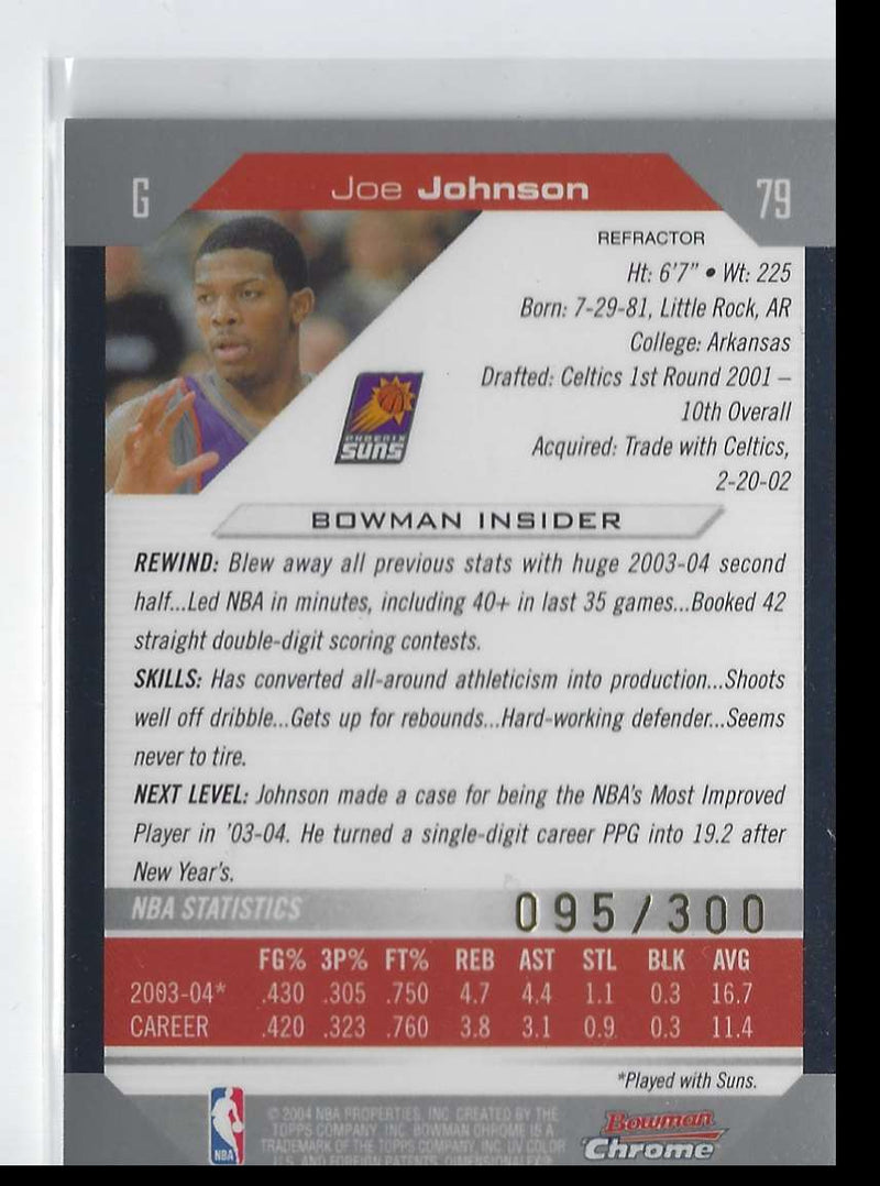 2004 Bowman Chrome Refractors Joe Johnson