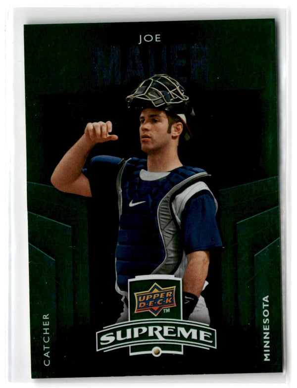 2010 Upper Deck Supreme Joe Mauer #S-27