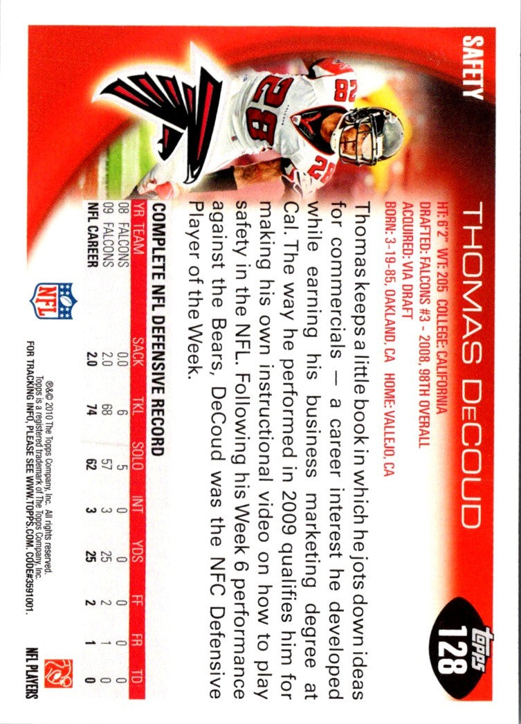 2010 Topps Thomas DeCoud
