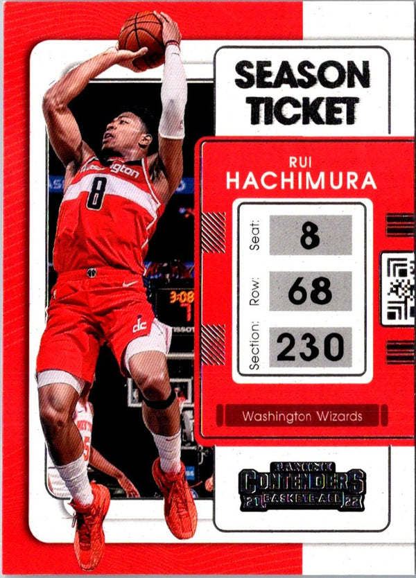 2021 Panini Contenders Game Ticket Red Rui Hachimura #91