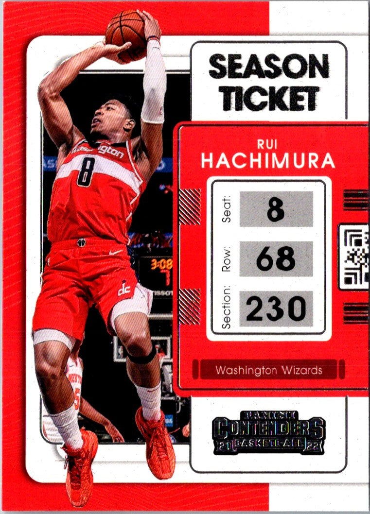 2021 Panini Contenders Game Ticket Red Rui Hachimura