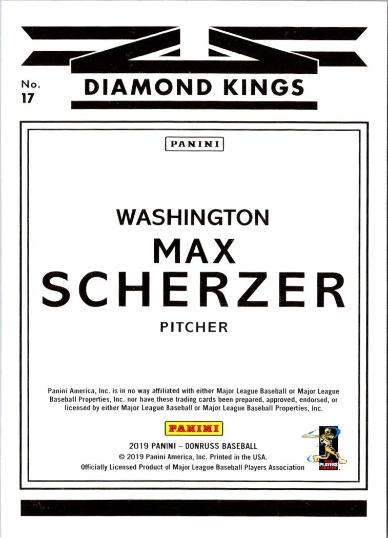 2019 Donruss Max Scherzer