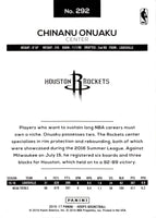 2016 Hoops Chinanu Onuaku #292 Rookie
