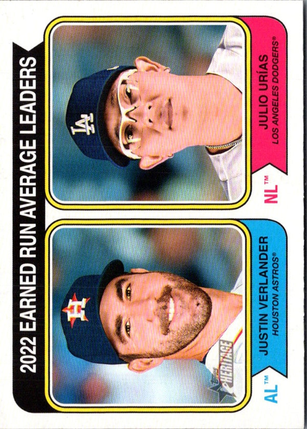 2023 Topps Heritage Justin Verlander/Julio UrÃ­as #206