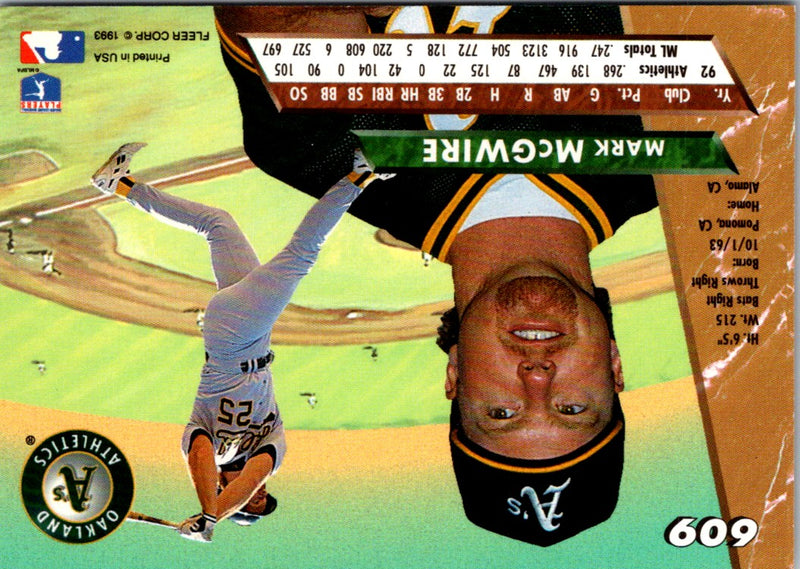 1993 Ultra Mark McGwire