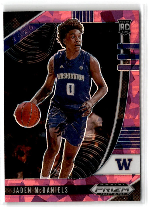 2020 Panini Prizm Draft Picks Collegiate Pink Ice Jaden McDaniels #51