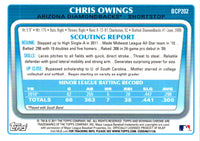 2011 Bowman Chrome Prospects Chris Owings #BCP202