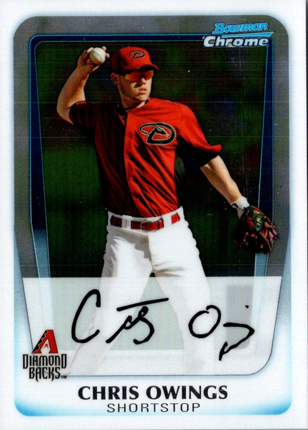 2011 Bowman Chrome Prospects Chris Owings #BCP202