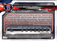 2018 Bowman Chrome Prospects Michael Chavis #BCP223