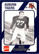 1989 Collegiate Collection Auburn Coke 580 Foy Thompson