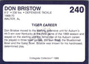 1989 Collegiate Collection Auburn Coke 580 Don Bristow