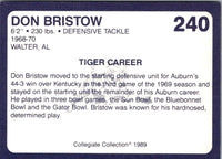 1989 Collegiate Collection Auburn Coke 580 Don Bristow #240