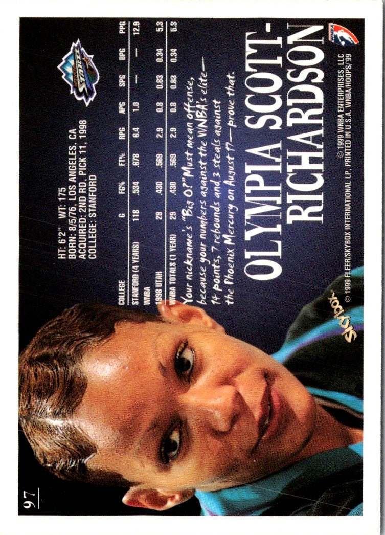 1999 Hoops WNBA Olympia Scott