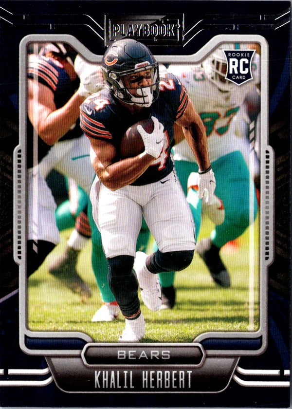 2021 Panini Playbook Khalil Herbert #196 Rookie