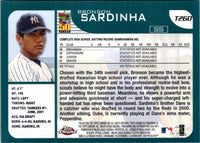 2001 Topps Traded & Rookies Bronson Sardinha #T260 Rookie