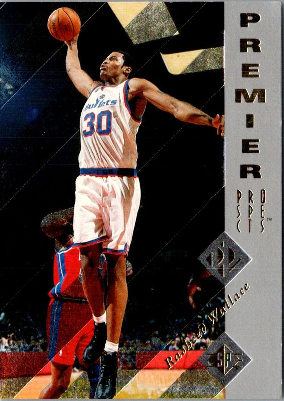 1995 SP Rasheed Wallace #167 Rookie