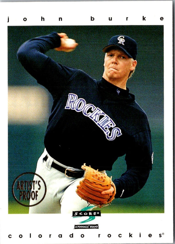 1997 Score Artist's Proofs White Border John Burke #274