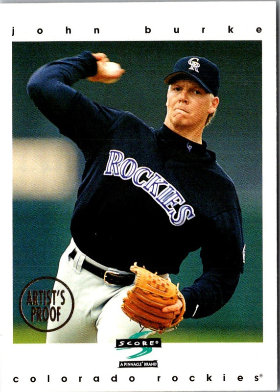 1997 Score Artist's Proofs White Border John Burke #274