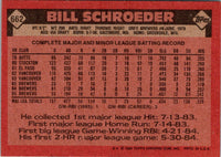 1986 Topps Bill Schroeder #662