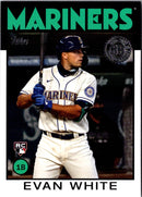 2021 Topps 1986 Baseball 35th Anniversary Green Evan White