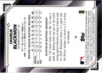 2019 Bowman Platinum Charlie Blackmon #85