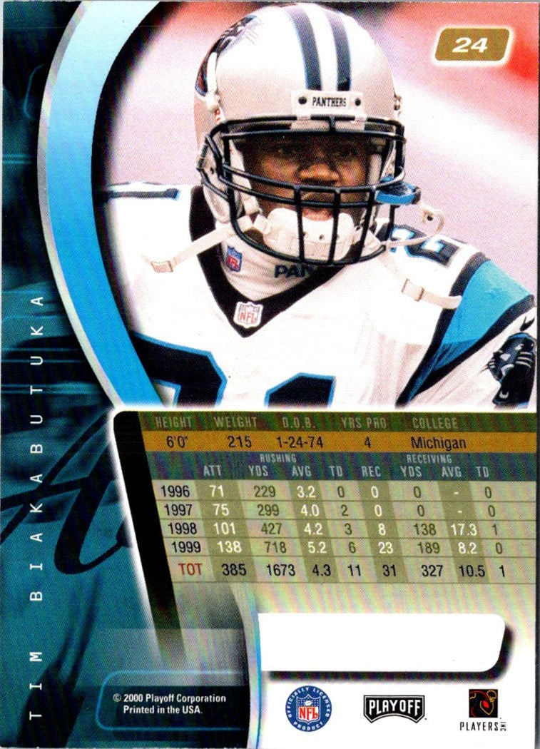 2000 Playoff Absolute Tim Biakabutuka