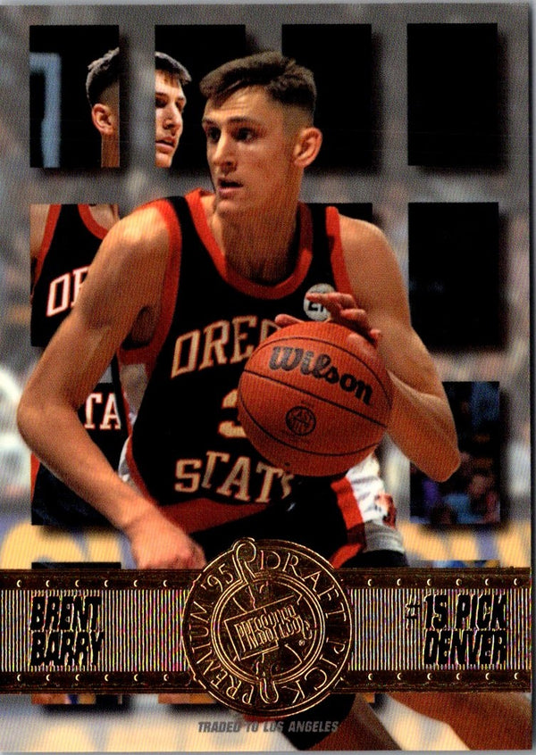 1995 Press Pass Premium Draft Picks Brent Barry #15